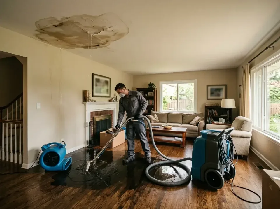 attic-pipe-burst-ceiling-drip-008 — frequently asked questions, Water Damage Restoration & Carpet Care in Chesterfield, IN